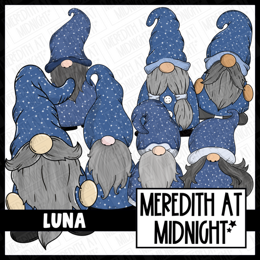 "Luna" Star Gonk / Gnome Clipart / Digital Stickers *INSTANT DOWNLOAD* PNG files