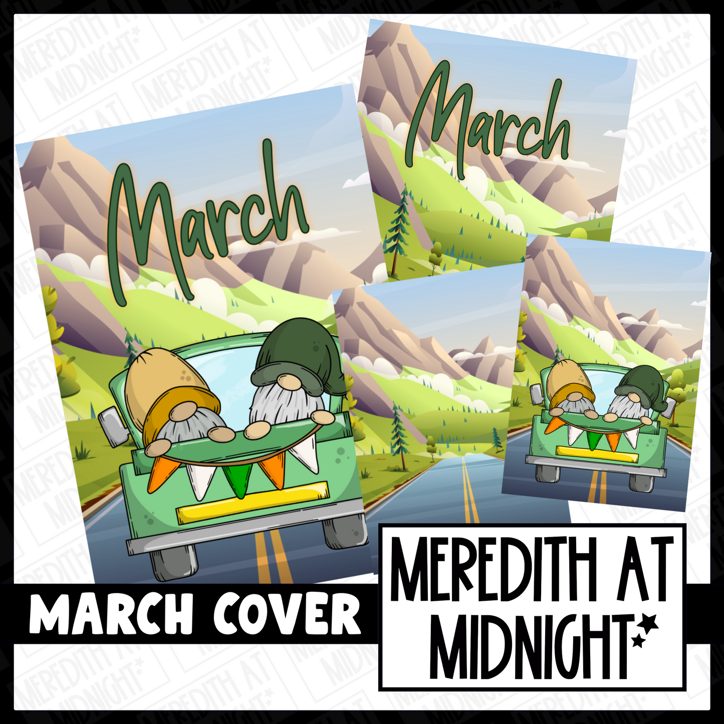 March Cover Page - Clipart