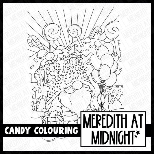 Candy - Colouring Page