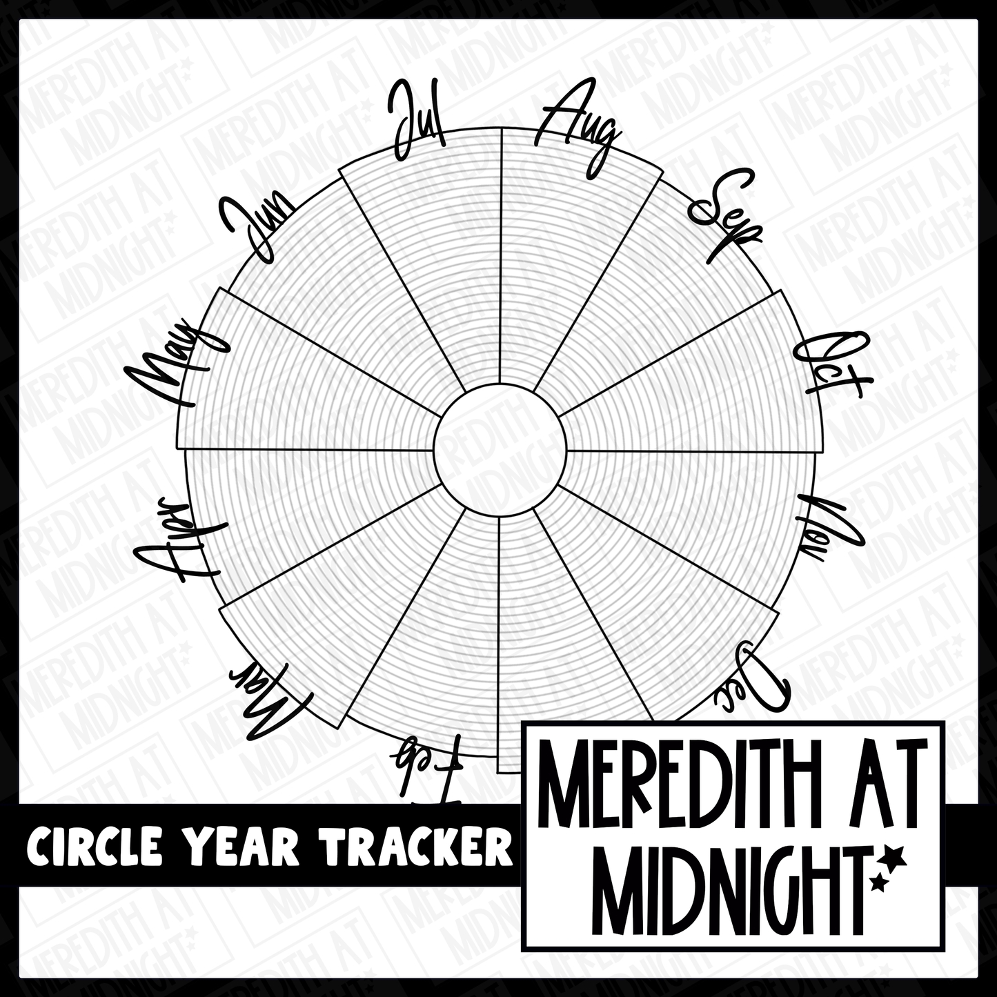A year in pixels variation - Circle Tracker