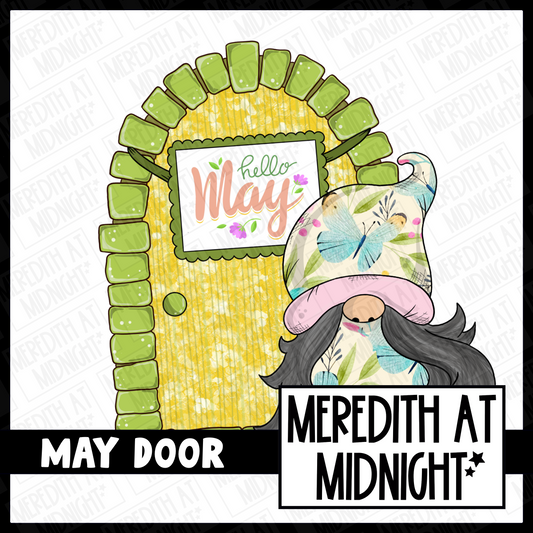 Hello May Door - Individual Gonk Clipart