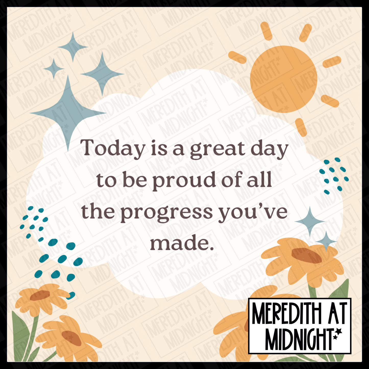 Progress you’ve made - Square Quotes - Clipart
