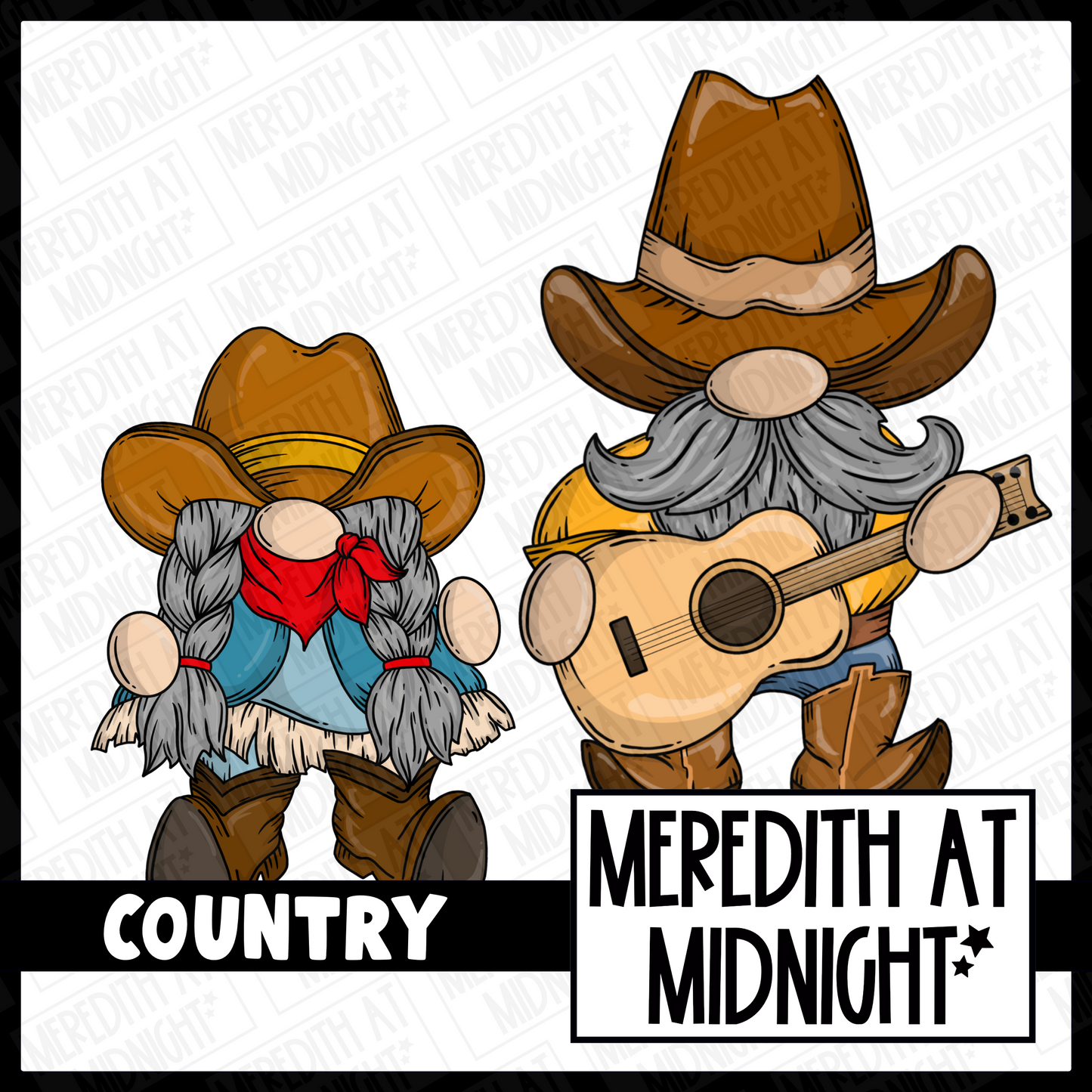 Betsy Cowboy Country - Individual Gonk Clipart