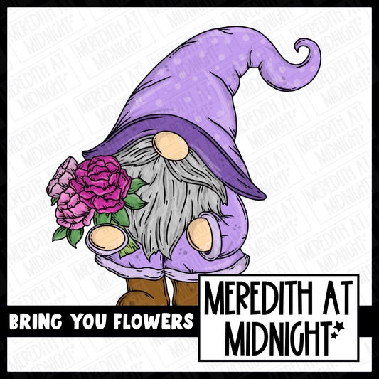 I'll Bring you flowers - Individual Gonk Clipart