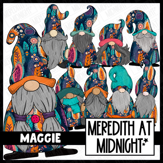 "Maggie" Gonk / Gnome Clipart / Digital Stickers *INSTANT DOWNLOAD* PNG files