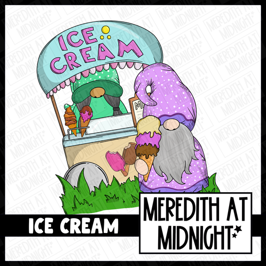 Ice Cream Cart - Individual Gonk Clipart