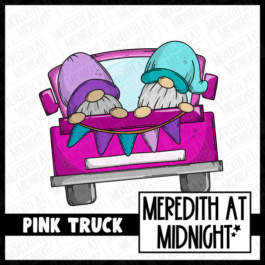 Pink Truck - Individual Gonk Clipart