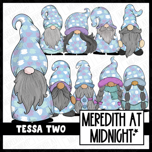 Tessa Two / Tea Gonk / Gnome Clipart / Digital Stickers *INSTANT DOWNLOAD* PNG files