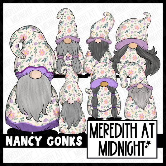 "Nancy" Pastel Flower Gonk / Gnome Clipart / Digital Stickers *INSTANT DOWNLOAD* PNG files