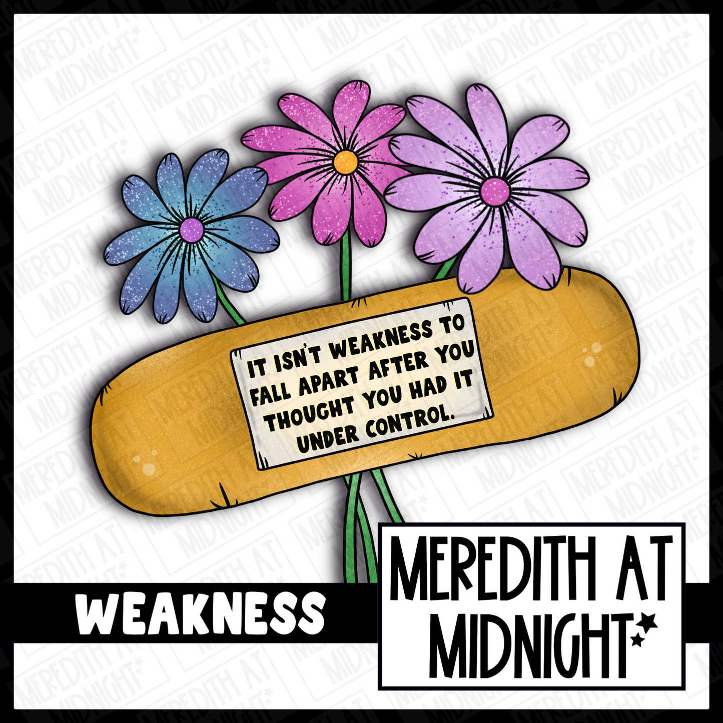 Weakness - Motivation / Mental Health -  Quote Clipart