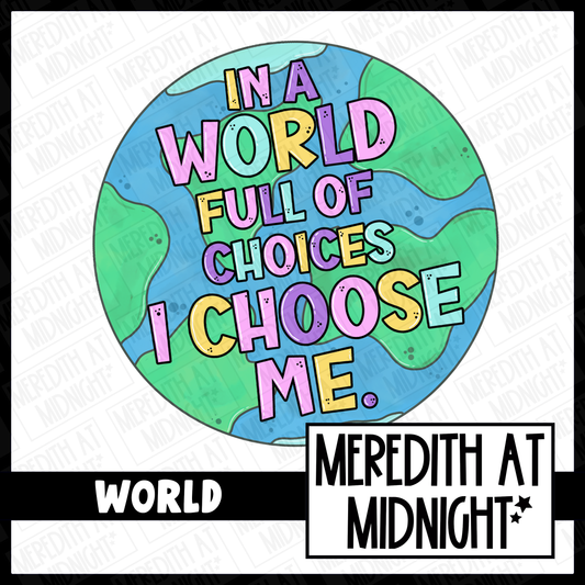 In a world - Motivation / Mental Health -  Quote Clipart